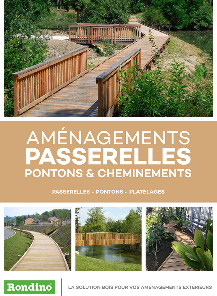 Aménagement de Passerelles, Pontons et Cheminements - RONDINO - - Aménagement extérieurs bois pour collectivités - Jean-Paul Husson